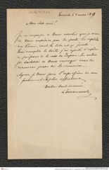 Nachlass Franz Steindachner, Brief von L. Sarzanowski an Franz Steindachner (04.03.1878), Inv.Nr. 437.03, Seite 1